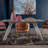 Extendable Metal Base Dining Table
