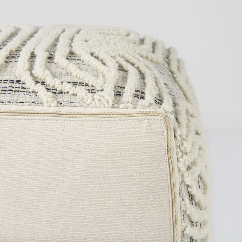 Glascock Upholstered Pouf
