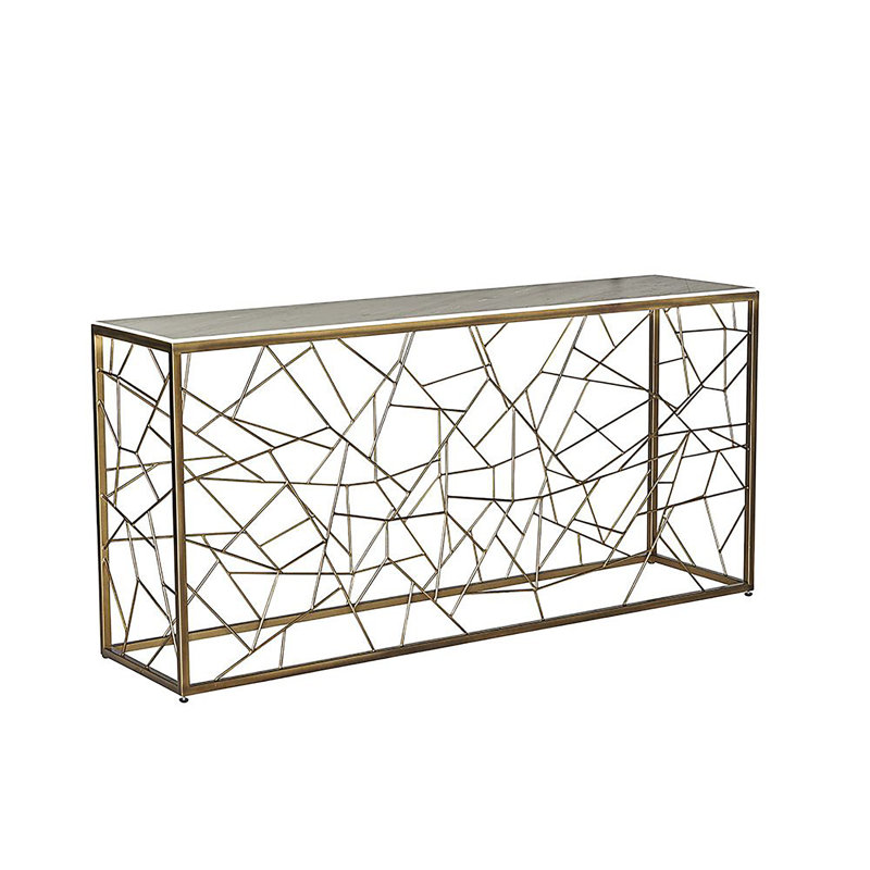 Console en marbre 63 po Marchmont - blanc