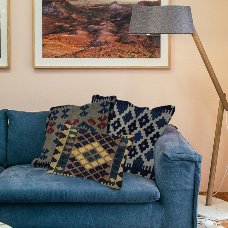Tobiah Indoor / Outdoor Geometric Rectangular Throw Cushion Cover