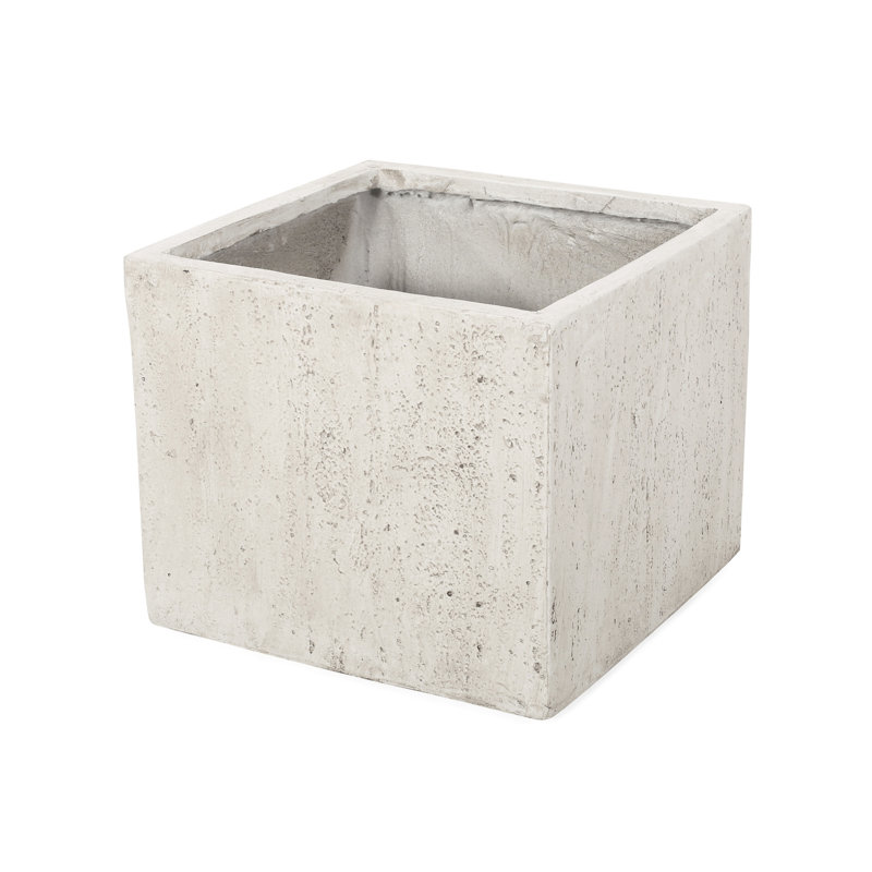 Magnesium Oxide Front Yard Upgrade Planter - 22.09" W X D 19.21" H Lightweight Concrete Instantly Your Appearance Garden Style 21.5"X21.5"X19.21" Elevate