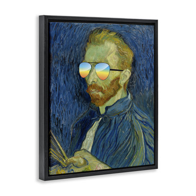 Funny Van Gogh Sunglasses Floating Frame, design by Masters Redux