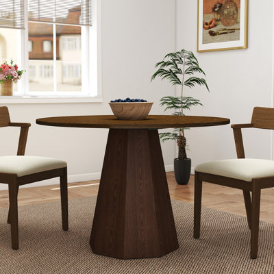 39" Round Pedestal Dining Table