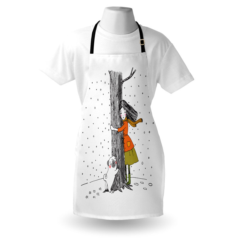 No Pattern Bib Apron