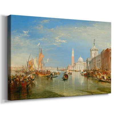 Venise: le Dogana et San Giorgio Maggiera-J.M.W. Turner - Toile tendue avec châssis-1834