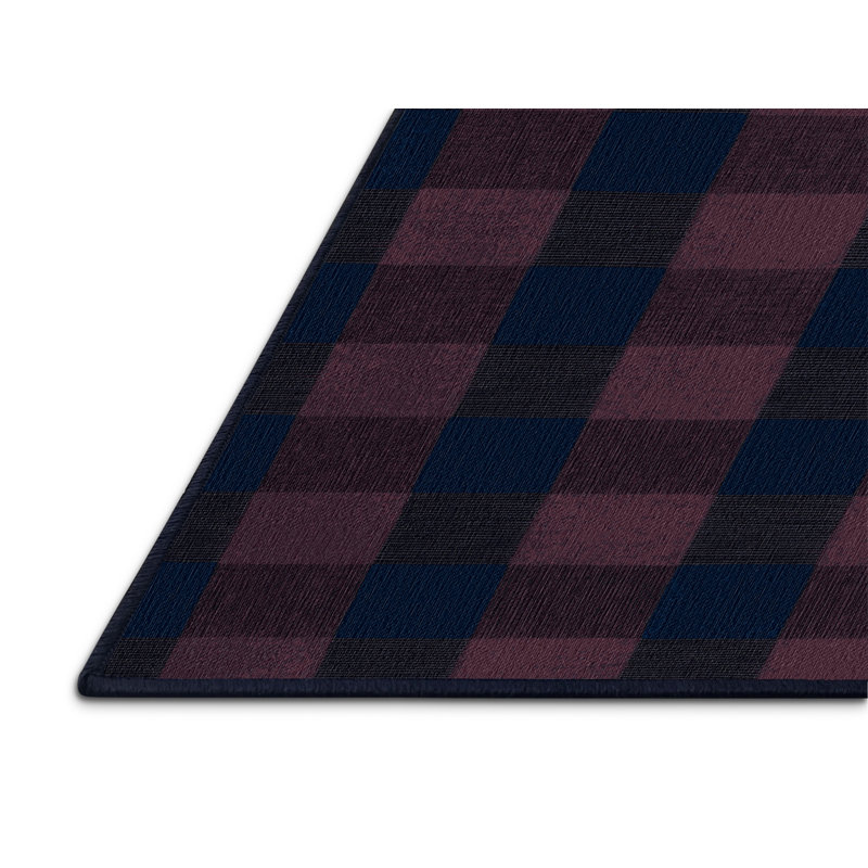 Tapis mauve lavable à la machine, Rectangle 3 pi x 5 pi