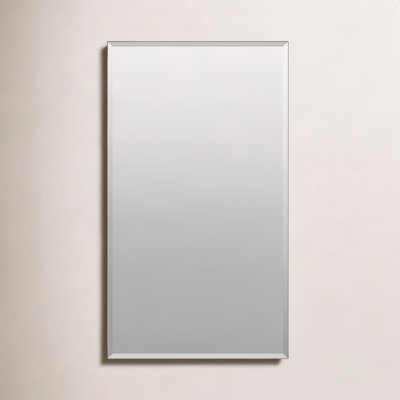 CLC Recessed or Surface Mount Frameless Aluminum Medicine Cabinet Adjustable Shelves