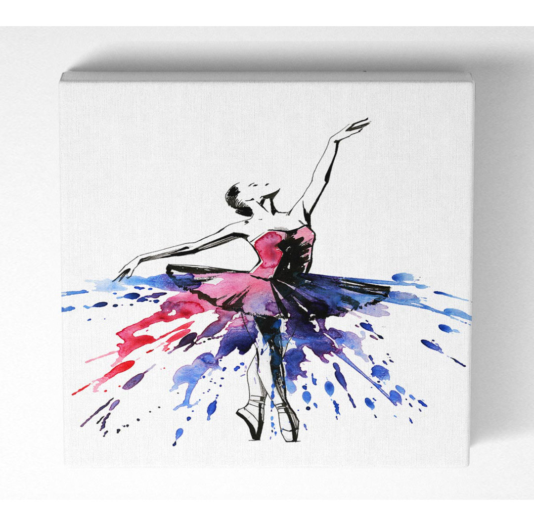 Delf Blue Pink Ballerina 8 - Kunstdrucke auf Leinwand