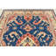 Tapis bleu en laine noué à la main de conception unique 8 pi 11 po x 11 pi 7 po Fynlay
