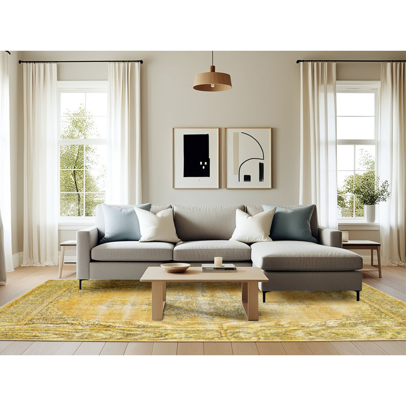 Oriental Indoor Rug, Rectangle 6' x 9'