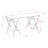 Niyah Metal Base Writing Desk