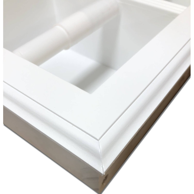 Porte-papier hygiénique Butler, Émail blanc
