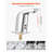 Touchless Bathroom Sink Faucet Sensor Cold Water Chrome Plated 9/16in