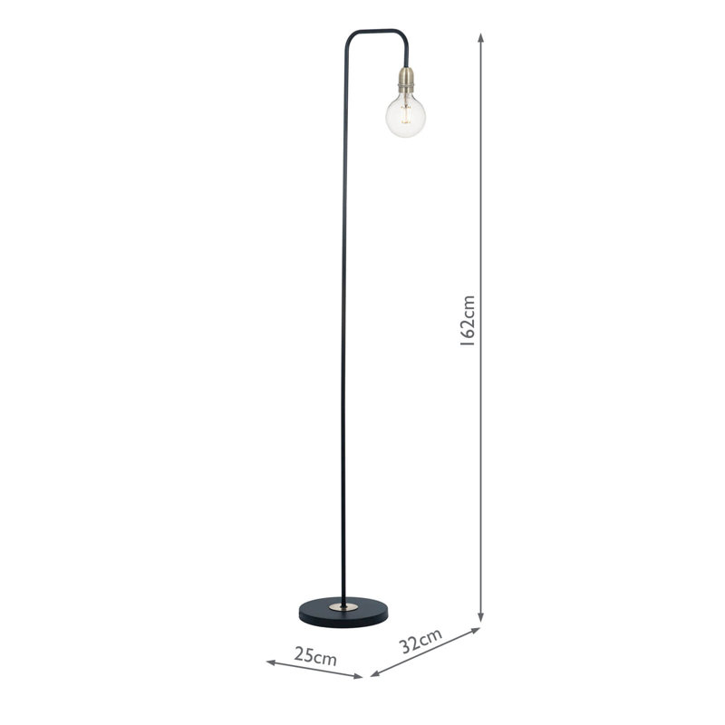 Linnell 162cm Arched Floor Lamp