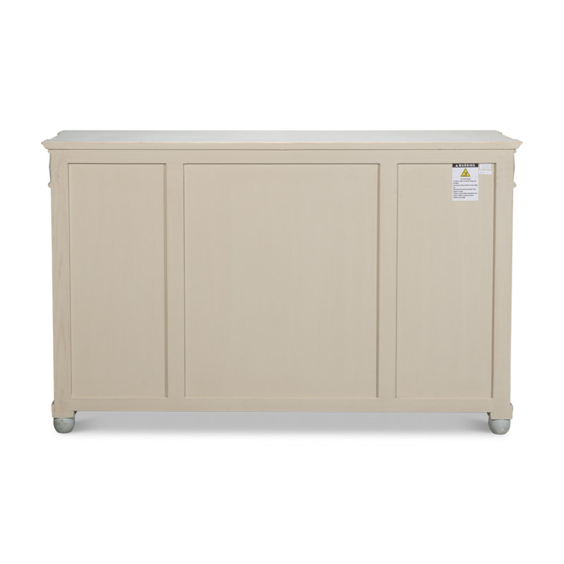 Diamond 65'' W Solid Wood Sideboard, Blue/Gray