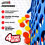 Giant Connect4: Original Connect4 de Hasbro surdimensionné - 46,5 pouces toutes saisons officiel 4-in-a-Row