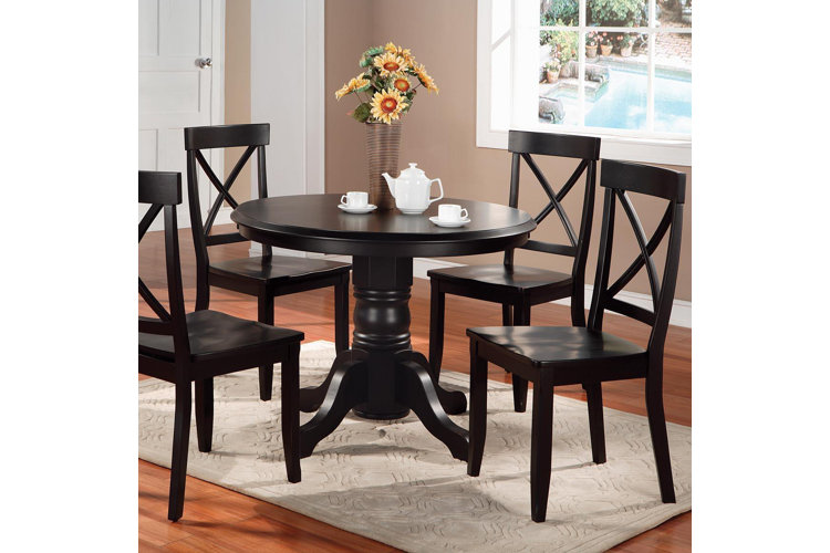 Standridge 5 - Piece Solid Wood Dining Set