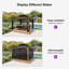 Pavillon de jardin extérieur en acier galvanisé à grain dur pour terrasse de patio 12 pi x 12 pi PURPLE LEAF-82512209