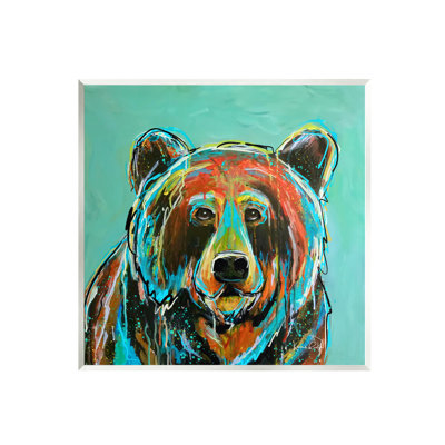 Az-031-Abstract Modern Bear Abstract par Karrie Evenson