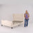 Metter Upholstered Wingback Bed-97862324-97862325