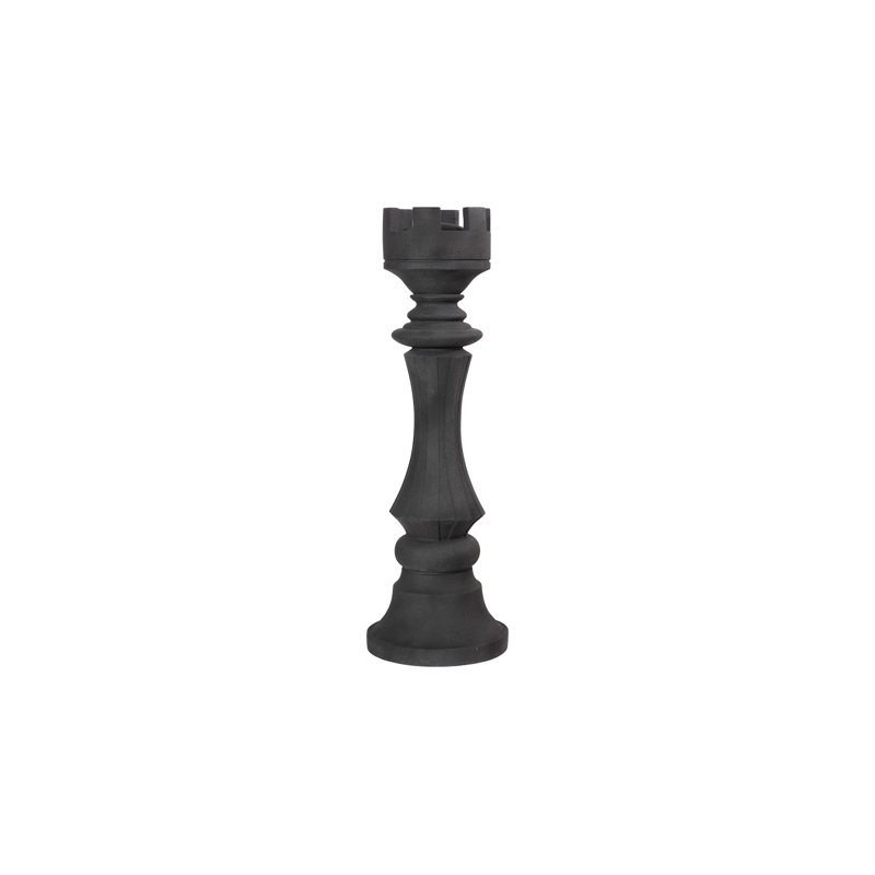 Rook Chess Sculpture, Black