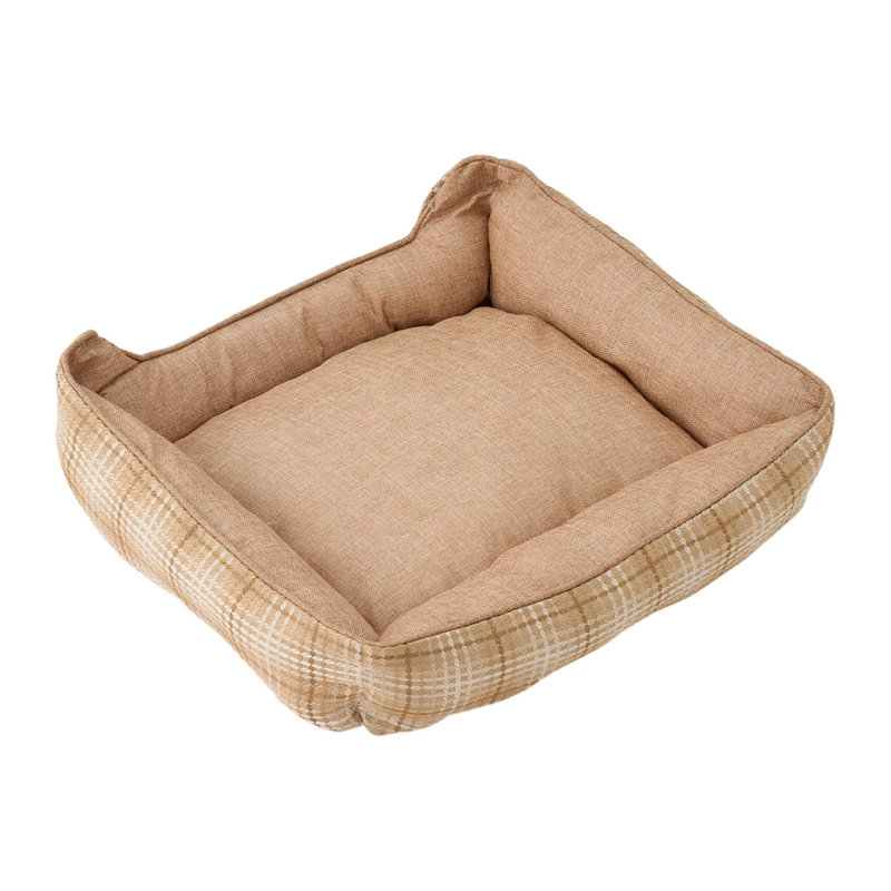 Pet Bed, Khaki, 14cm H x 60cm W x 50cm D