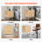 Rattan Nightstand End Table, Side Table with 2 Hand Made Rattan Decorated Drawers