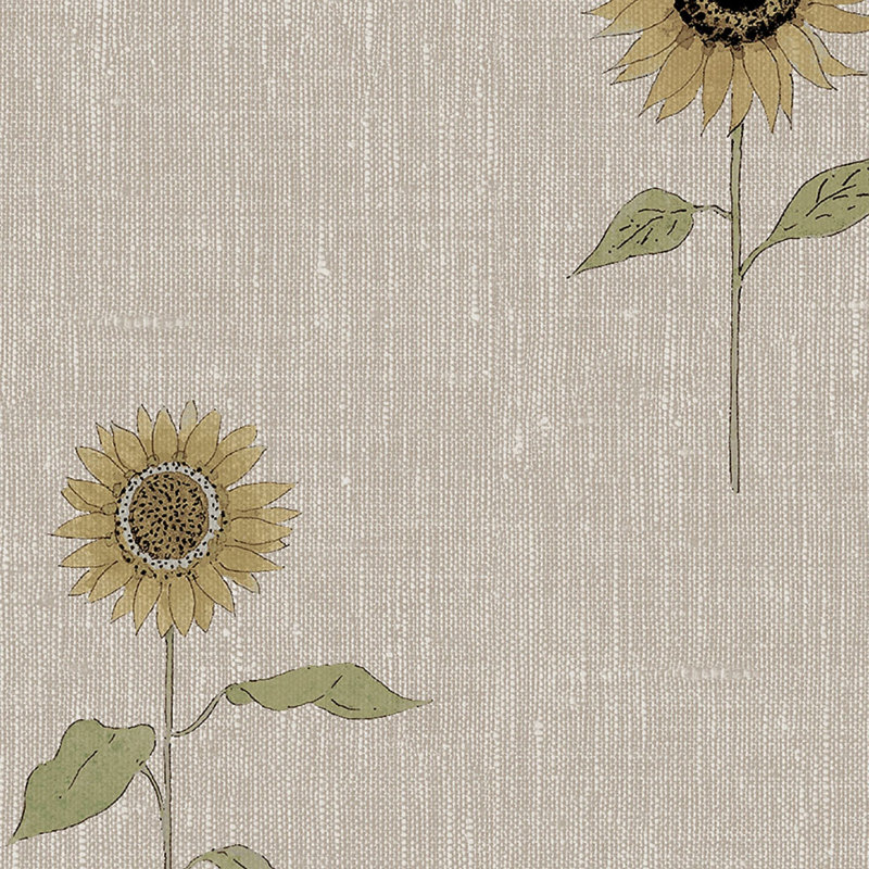 Sophie Allport Sunflowers Woven Wicker Wallpaper