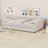 Upholstered Platform Bed With USB And Trundle Bed-950120466