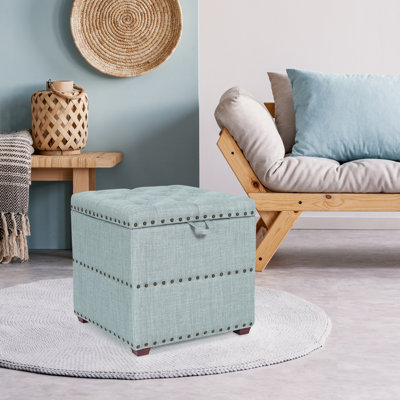 Rangement pour repose-pieds carré touffeté de 18 po de large Sierra