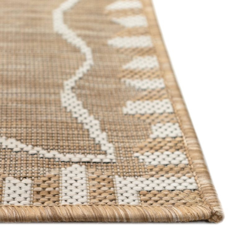 Tapis intérieur / extérieur sable foncé Thorsen, Rectangle 7 pi 10 po x 9 pi 10 po