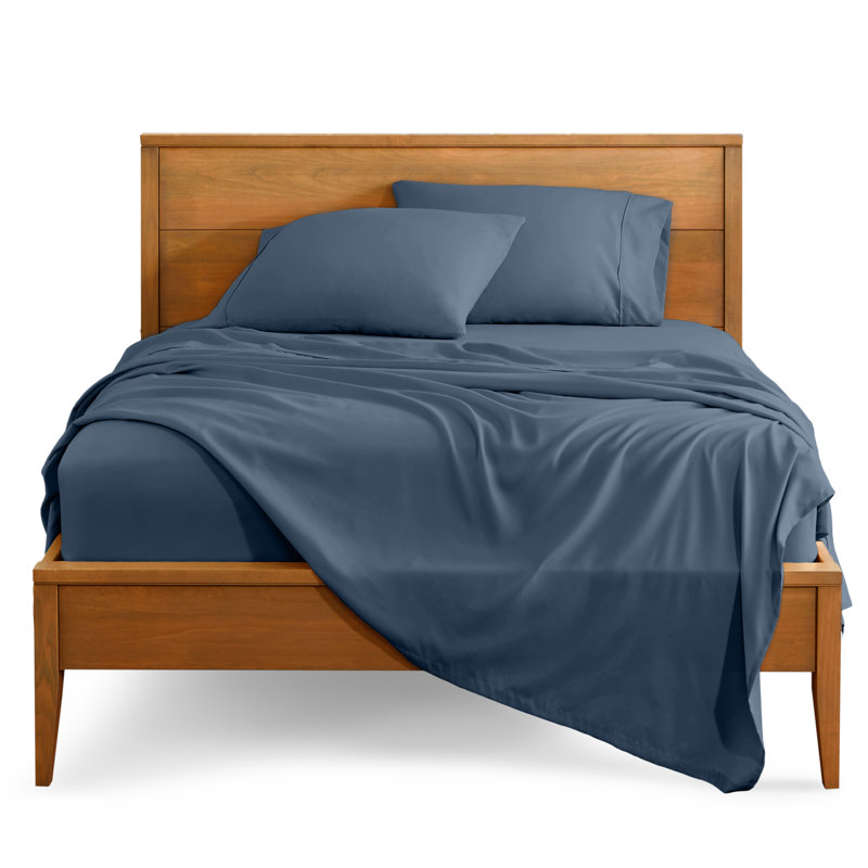 Bare Home Ultra-Soft Microfiber Sheet Set, Queen Sheet Set + 1 Fitted Sheet + 2 Pillowcases, Bering Sea