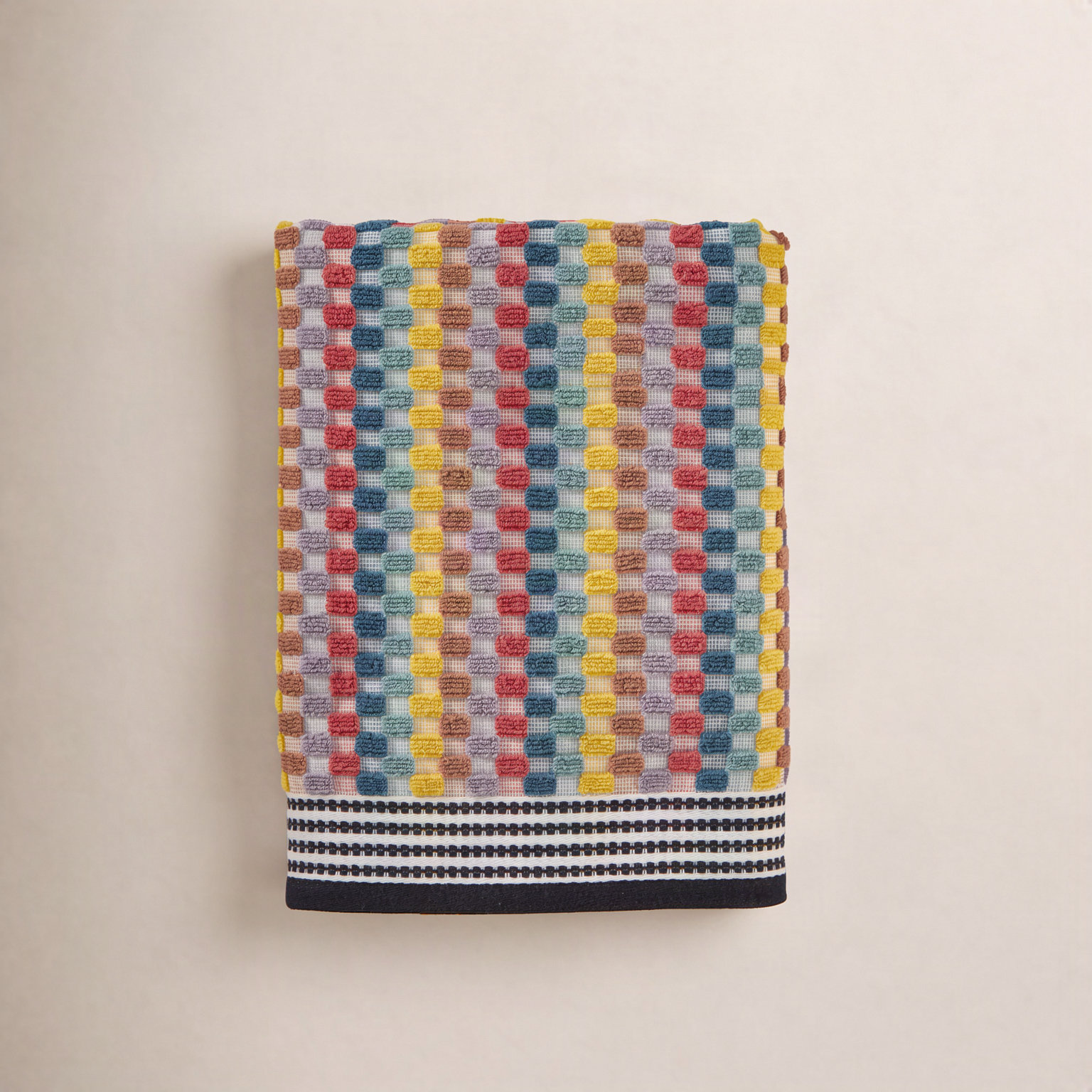 Geometric Cotton Towel Set, Bath Towel - 1 Pack