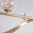 6-Light Led Linear Kitchen Island Lighting In Gold With Glass Globe Shade Dimmable-576936281-576936286