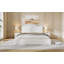 Lit plateforme tapissier minimaliste contemporain avec tête de lit Camelback et support à lattes en bois Veloura-126089306