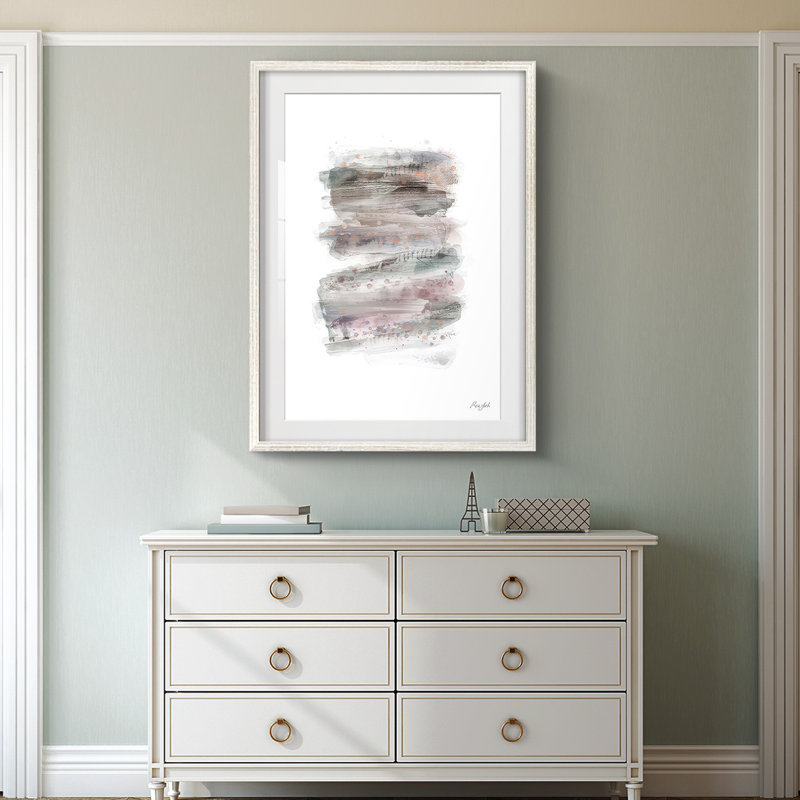 Couches sur couches II - impression encadrée, H 28,5 po x l 20,5 po, Blanc