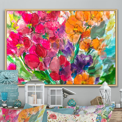 " Bright Vibrant Blossoming Spring Flowers "