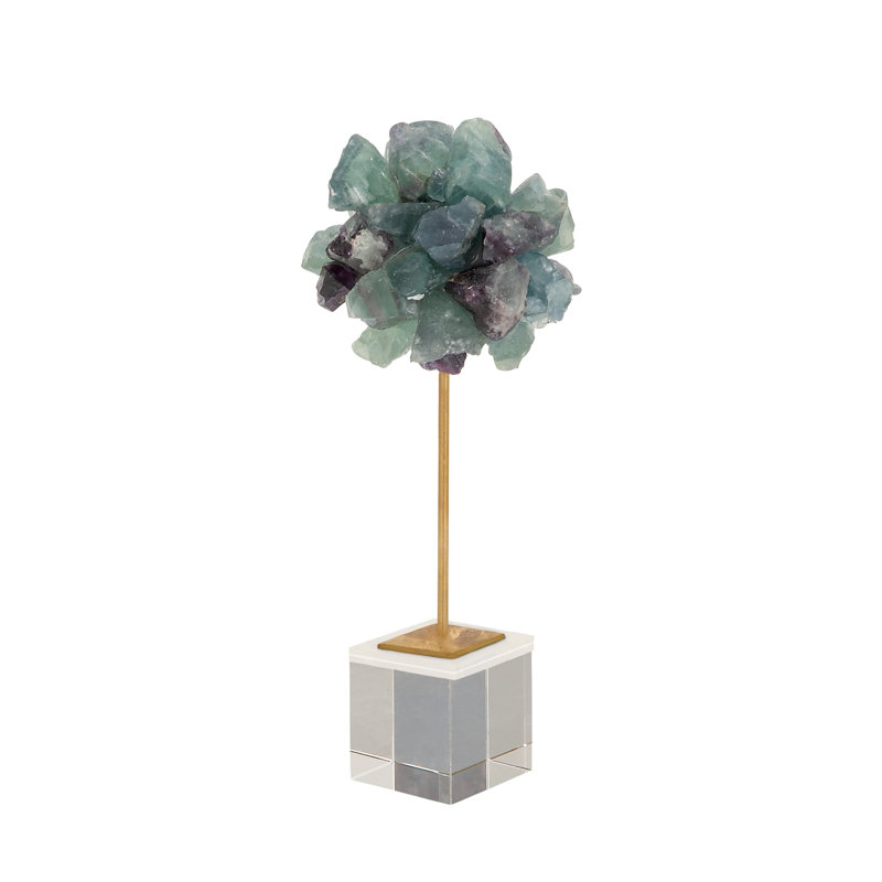 Boho Fluorite Crystal Sculpture