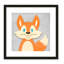 «Cheery Fox», impression sur papier-47842069-47842081