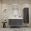 Ensemble de meuble-lavabo simple mural 47,2 "avec tiroirs et portes-70381380