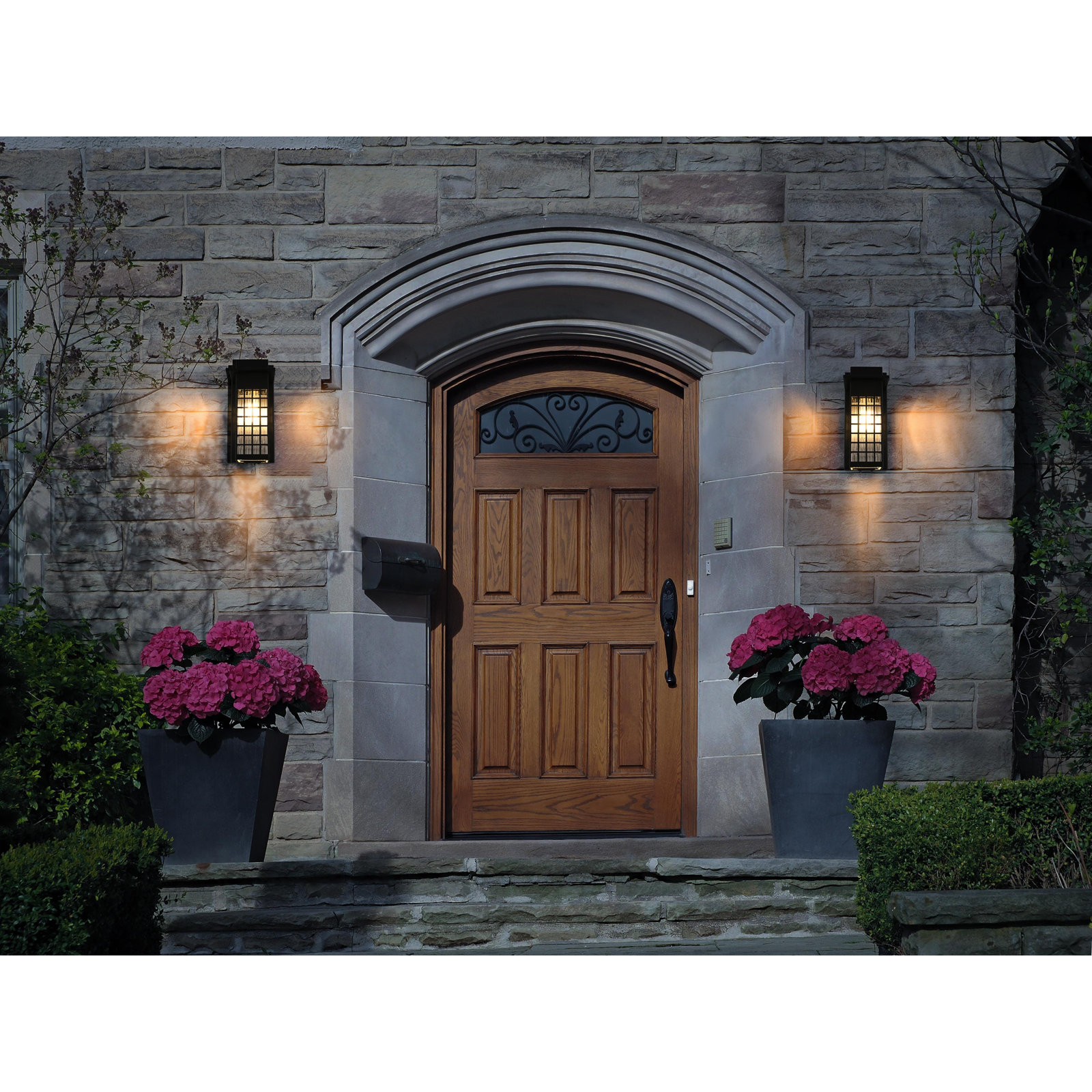 Outdoor Sconce, 12" H x 5" W x 5" D