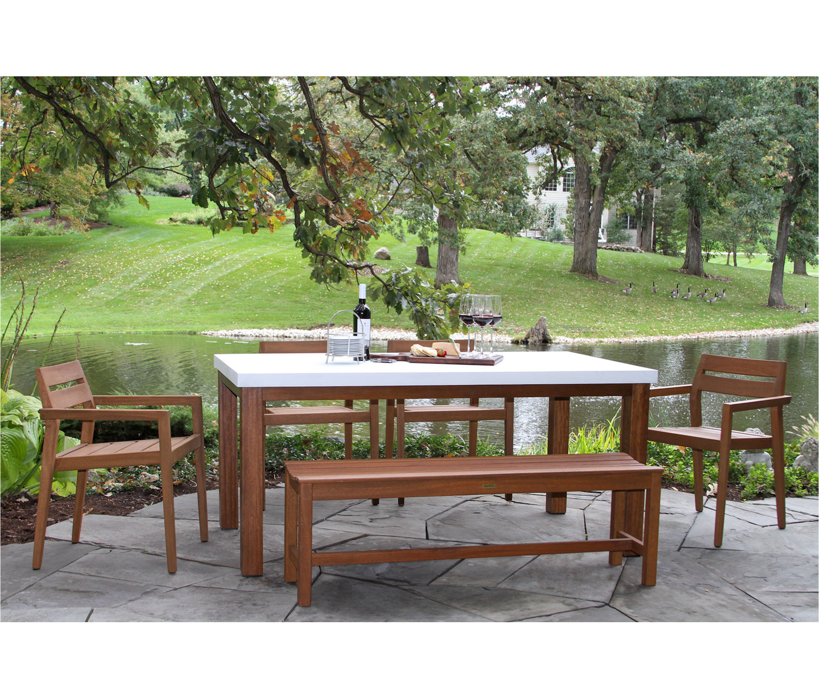 Kinsler Rectangular 7 - Person 68" Long Dining Set