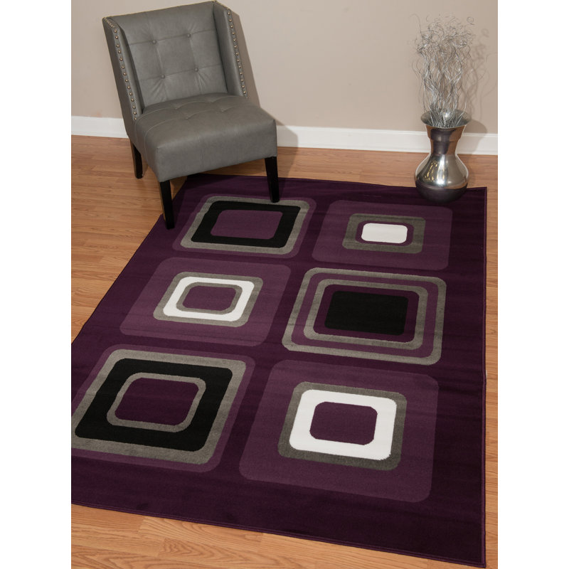 Tapis lilas Elisavet, Rectangle 7 pi 10 po x 10 pi 6 po