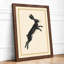 Leaping Hare Minimalist - Framed Print-1907805738-1907805739