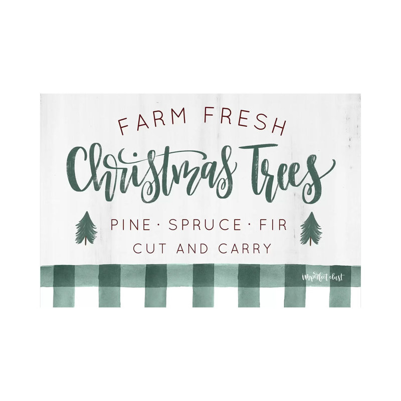 Farm Fresh Christmas Trees by Imperfect Dust - Wrapped Canvas Print, 66.04 cm H x 45.72 cm W x 1.91 cm D