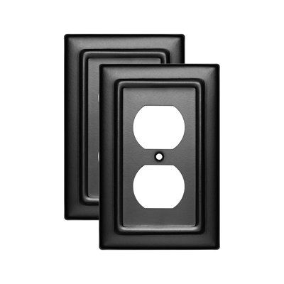 Architectural 1-Gang Duplex Outlet Standard Wall Plate