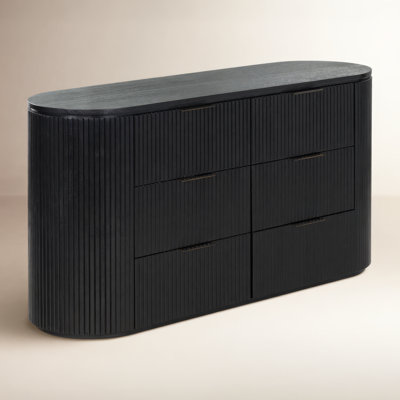 60" Fluted Double Dresser