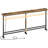 78.7" Console Table with Adjustable Height (27.6"-35.4") and Power Outlet, Skinny Behind Couch Table