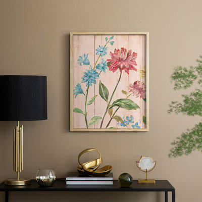 Wildflower Flutter I Framed Print - Solid Wood