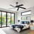 60" Modern Farmhouse Dimmable LED Ceiling Fan With 3CCT Lights And Remote Control, 5 Dual Finish Wood Blades, Quiet 6 Speed Reversible DC Motor, 6"/10" Downrods Included-254936750